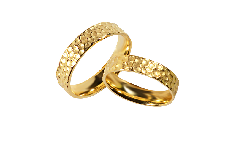 05322+05323-wedding rings, gold 750